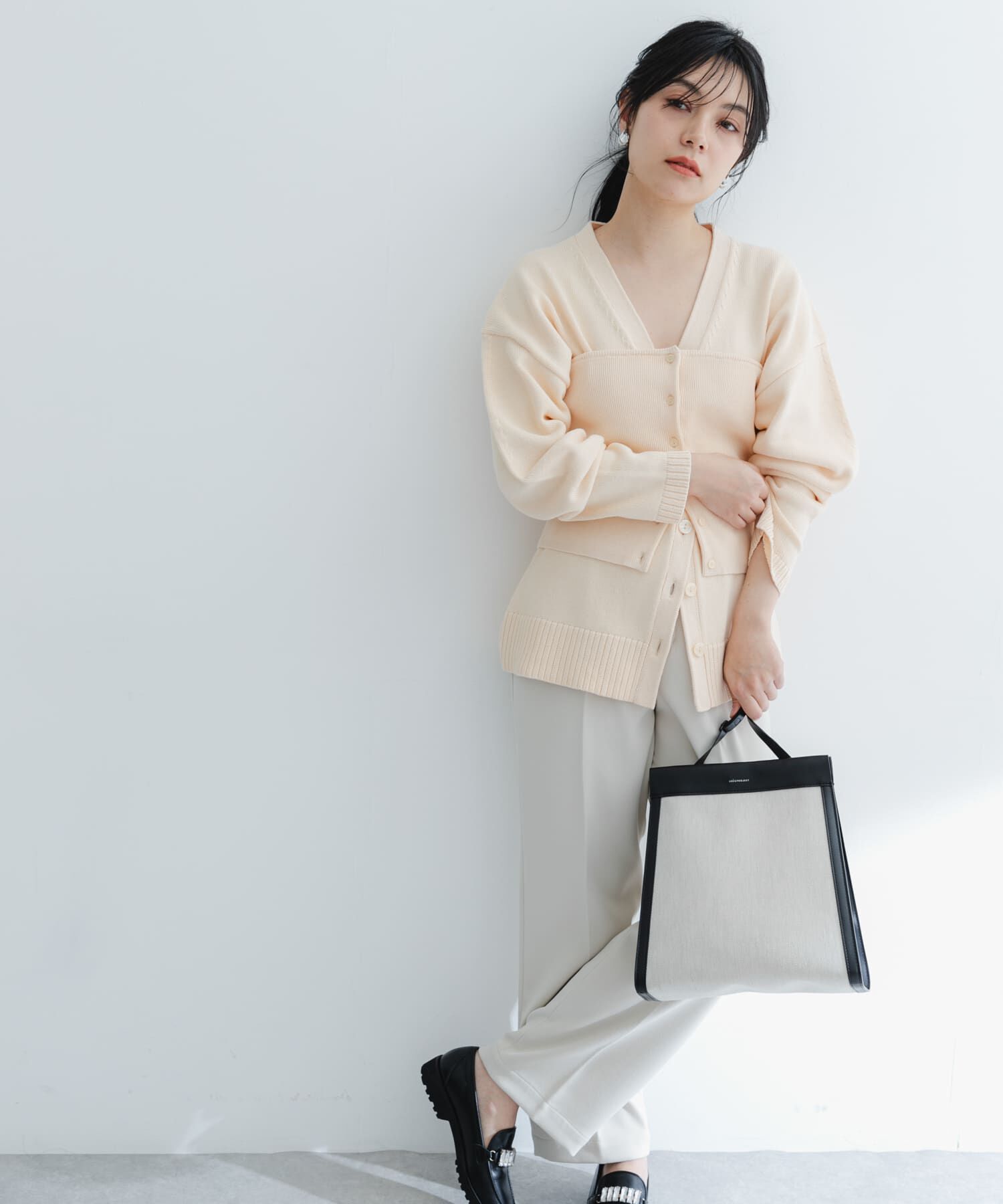 URBAN RESEARCH ROSSO「ウエストシェイプカーディガン」|カーディガン|