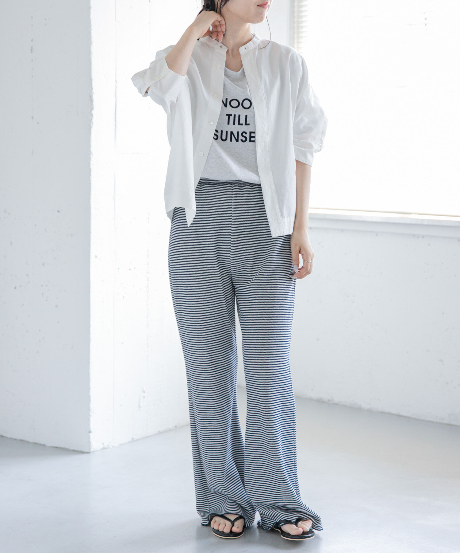 URBAN RESEARCH DOORS「『一部WEB限定カラー』FORK&SPOON　ギボシコクーンショートスリーブシャツ」|シャツ・ブラウス|