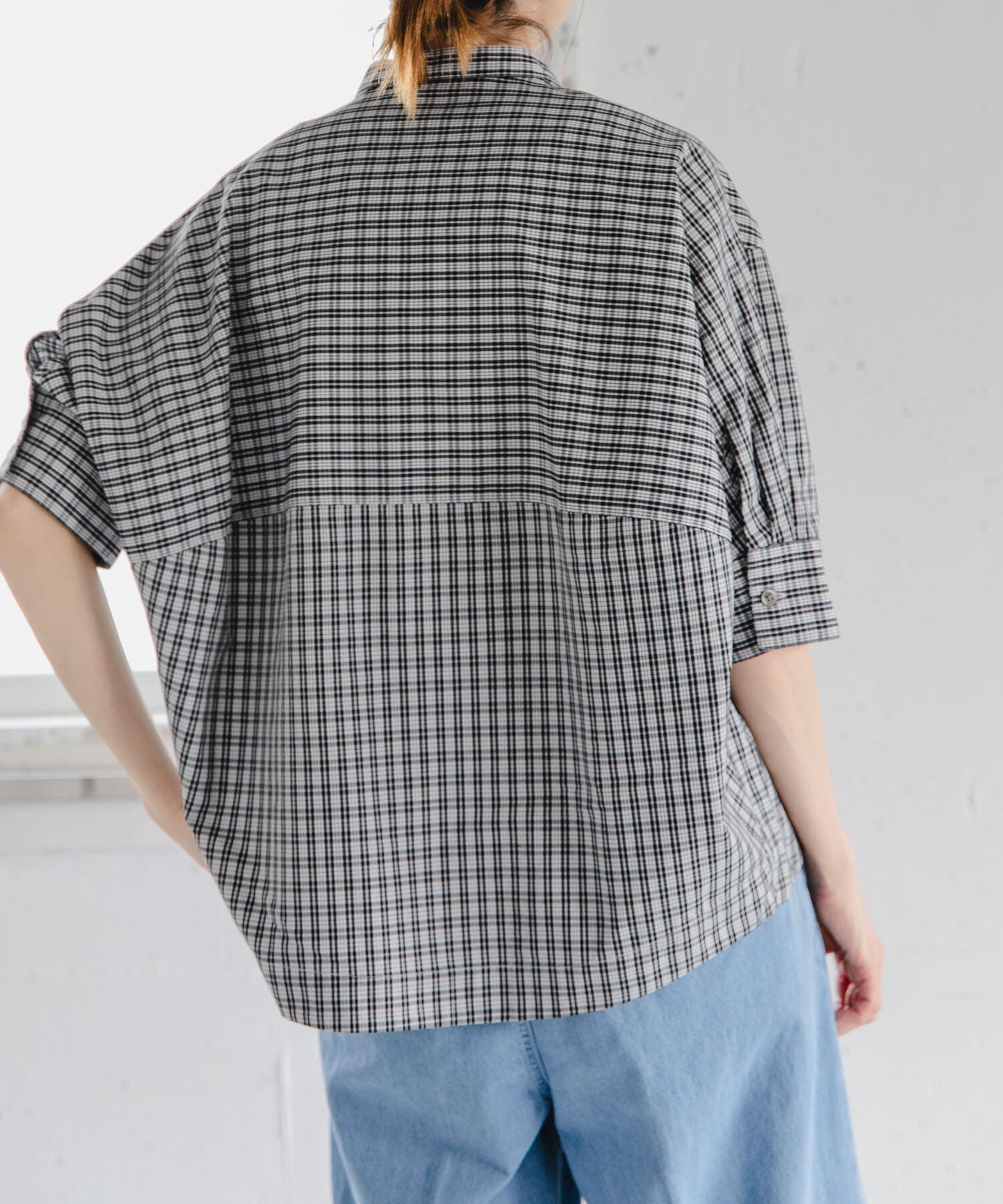 URBAN RESEARCH DOORS「『一部WEB限定カラー』FORK&SPOON　ギボシコクーンショートスリーブシャツ」|シャツ・ブラウス|