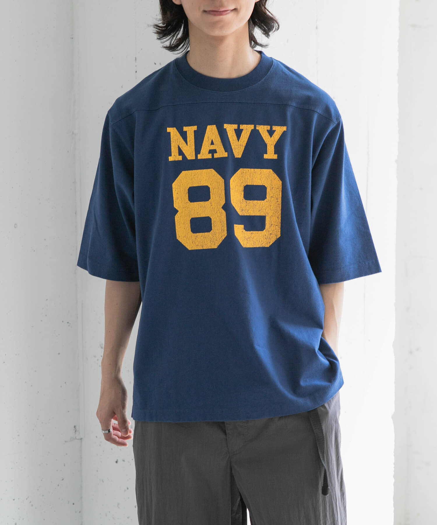 URBAN RESEARCH DOORS「FORK&SPOON　ナンバリングプリントTシャツ」|Tシャツ・カットソー|