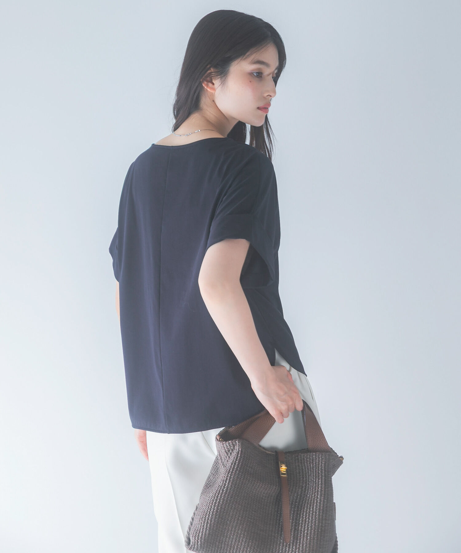URBAN RESEARCH ROSSO「UVカットデザインスリーブプルオーバー」|Tシャツ・カットソー|