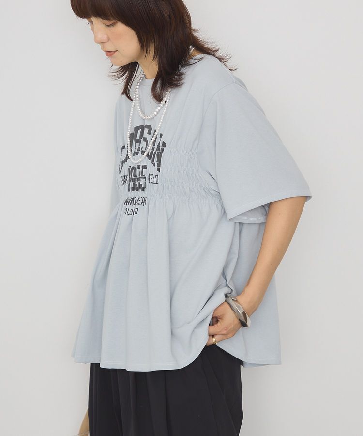 AMERICAN HOLIC「シャーリングプリントTシャツ」|Tシャツ・カットソー|