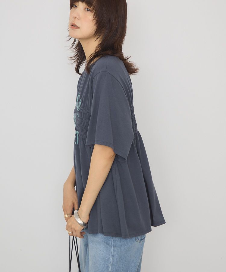 AMERICAN HOLIC「シャーリングプリントTシャツ」|Tシャツ・カットソー|