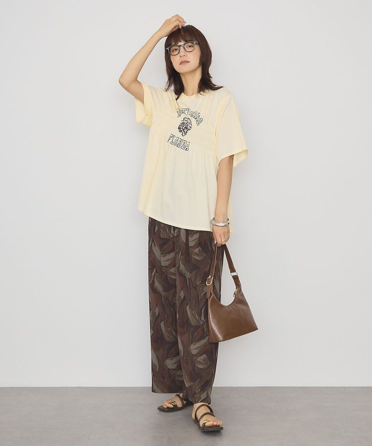 AMERICAN HOLIC「シャーリングプリントTシャツ」|Tシャツ・カットソー|