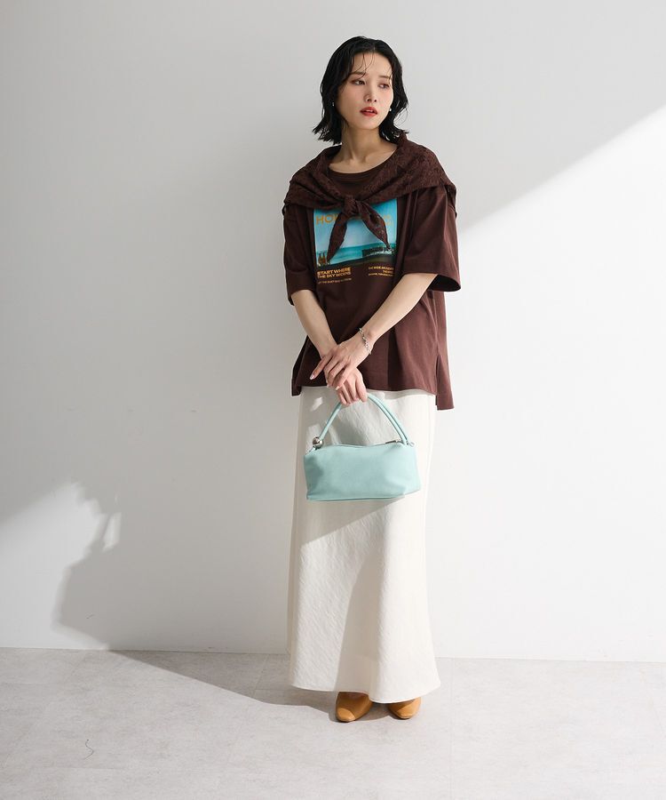 Green Parks「SET2点フォトTシャツ＋レーススカーフ」|Tシャツ・カットソー|
