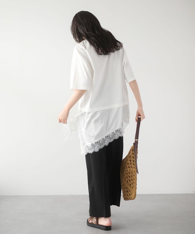 Green Parks「レースドッキングTシャツ」|Tシャツ・カットソー|