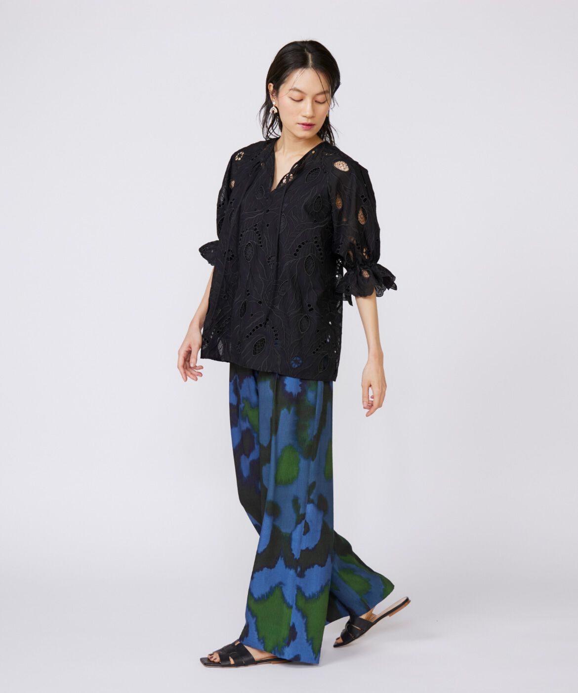 INED「《大きいサイズ》レースブラウス《la veille by SUPERIOR CLOSET》」|シャツ・ブラウス|
