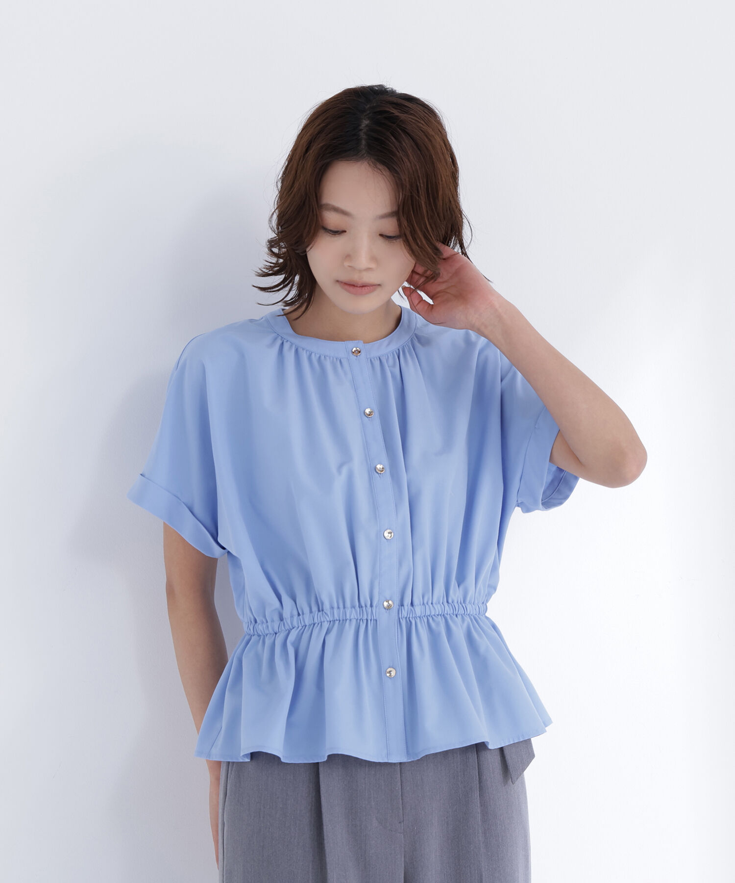  「〈ちょうど、いい服〉きゅっとふわっと。全部盛りブラウス」|シャツ・ブラウス|