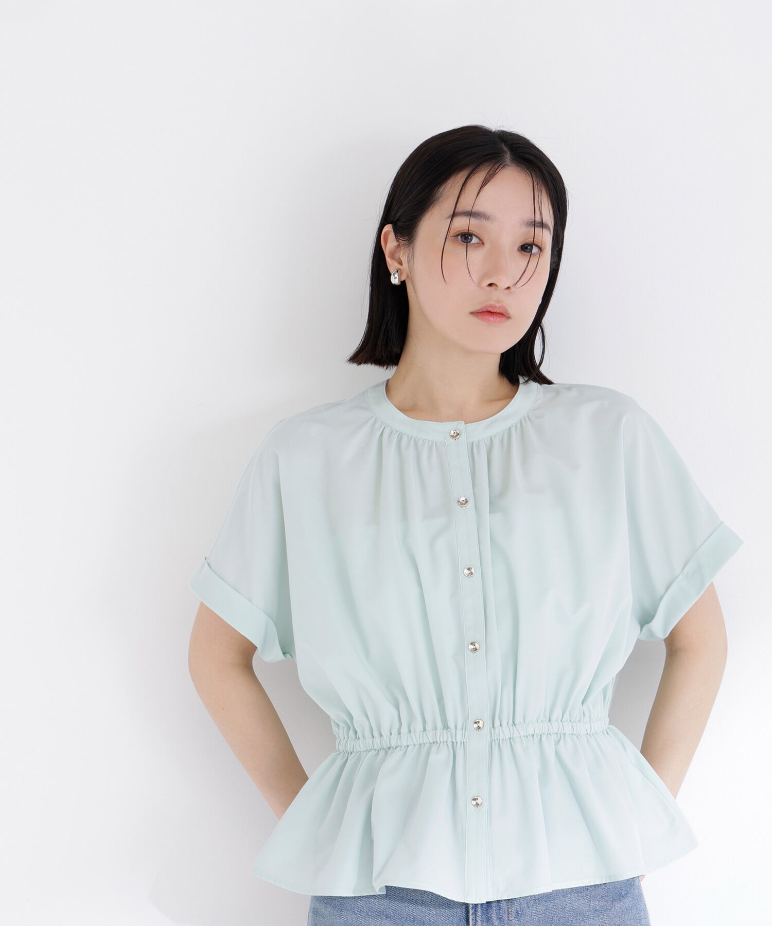  「〈ちょうど、いい服〉きゅっとふわっと。全部盛りブラウス」|シャツ・ブラウス|