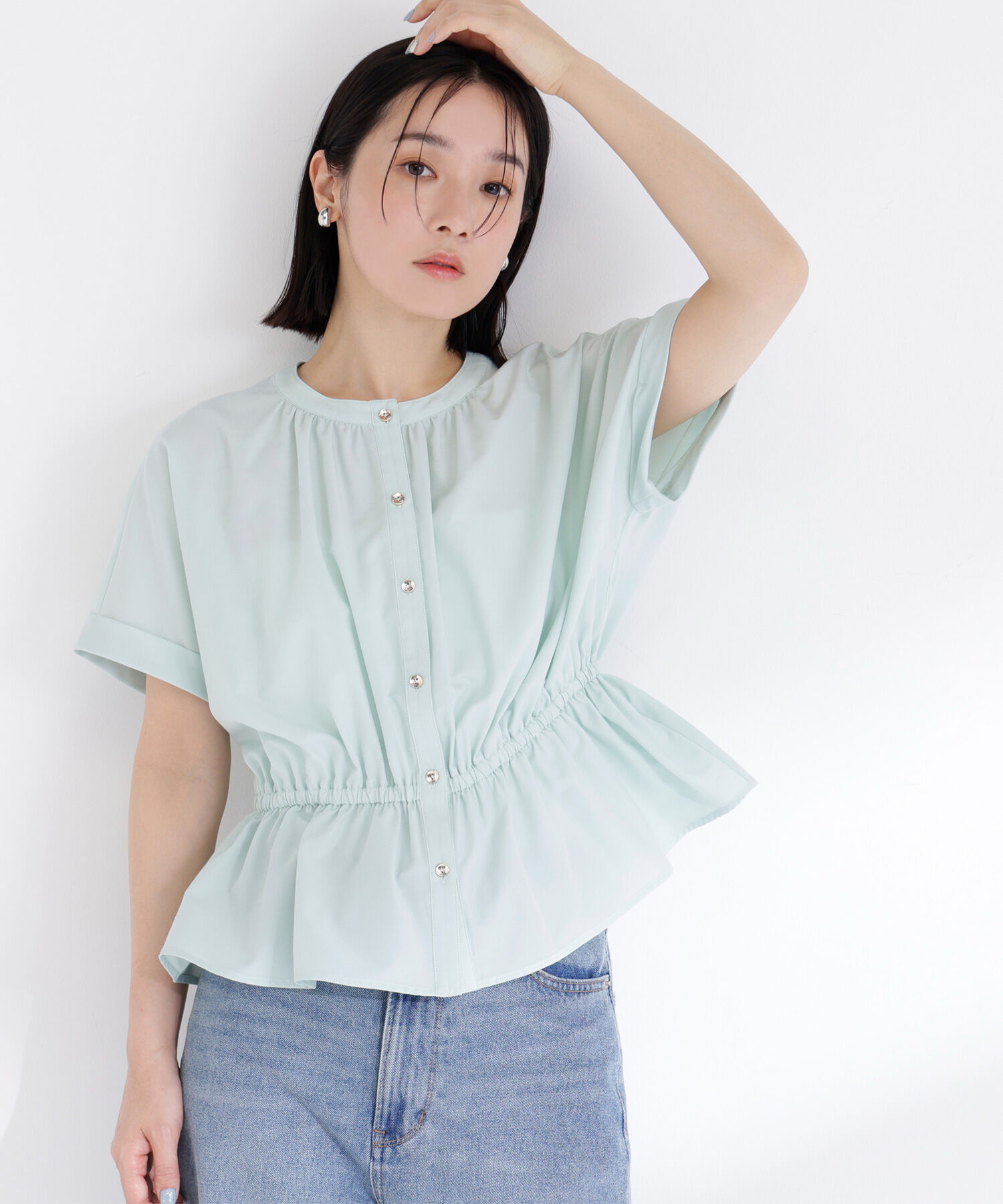  「〈ちょうど、いい服〉きゅっとふわっと。全部盛りブラウス」|シャツ・ブラウス|