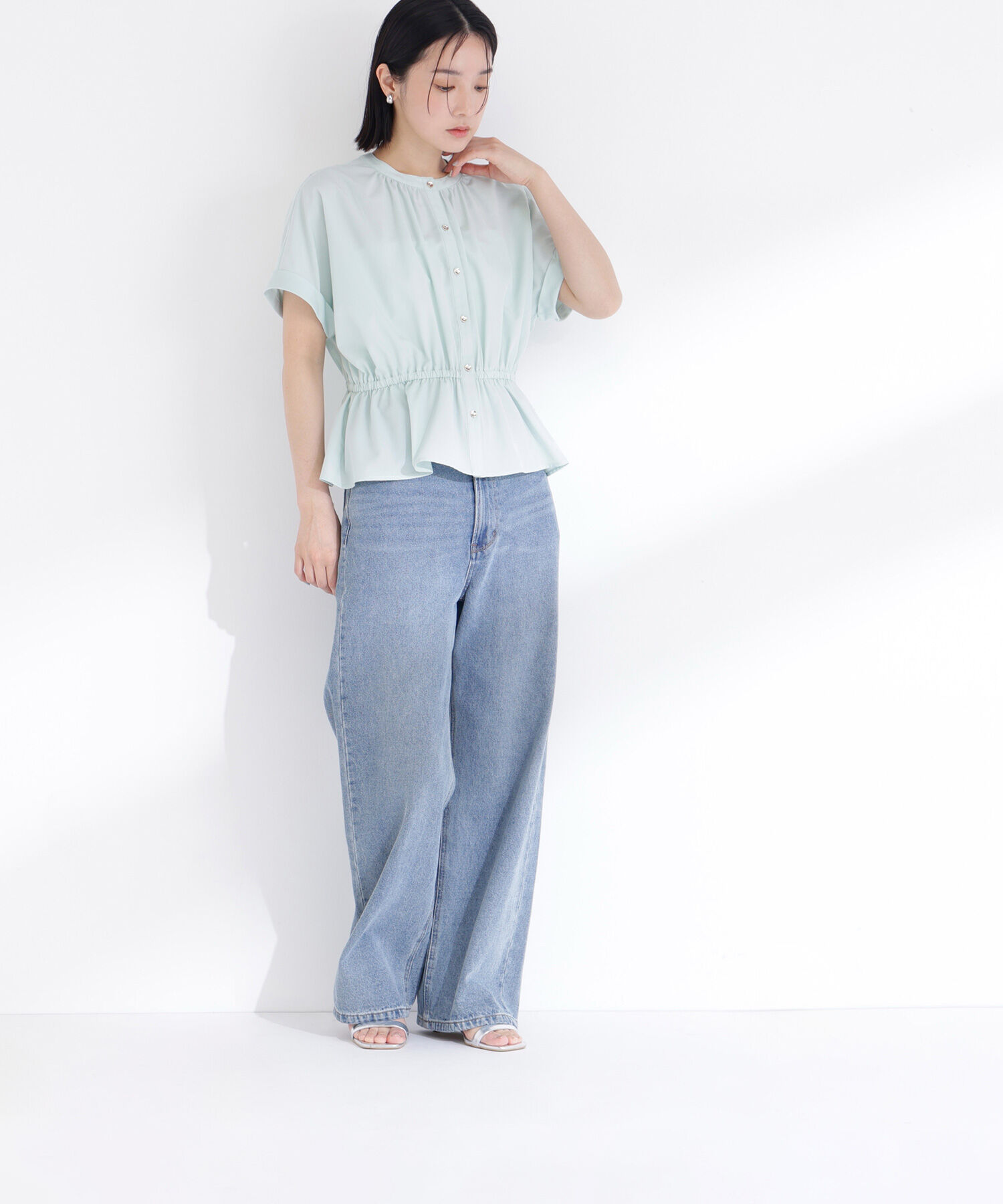  「〈ちょうど、いい服〉きゅっとふわっと。全部盛りブラウス」|シャツ・ブラウス|