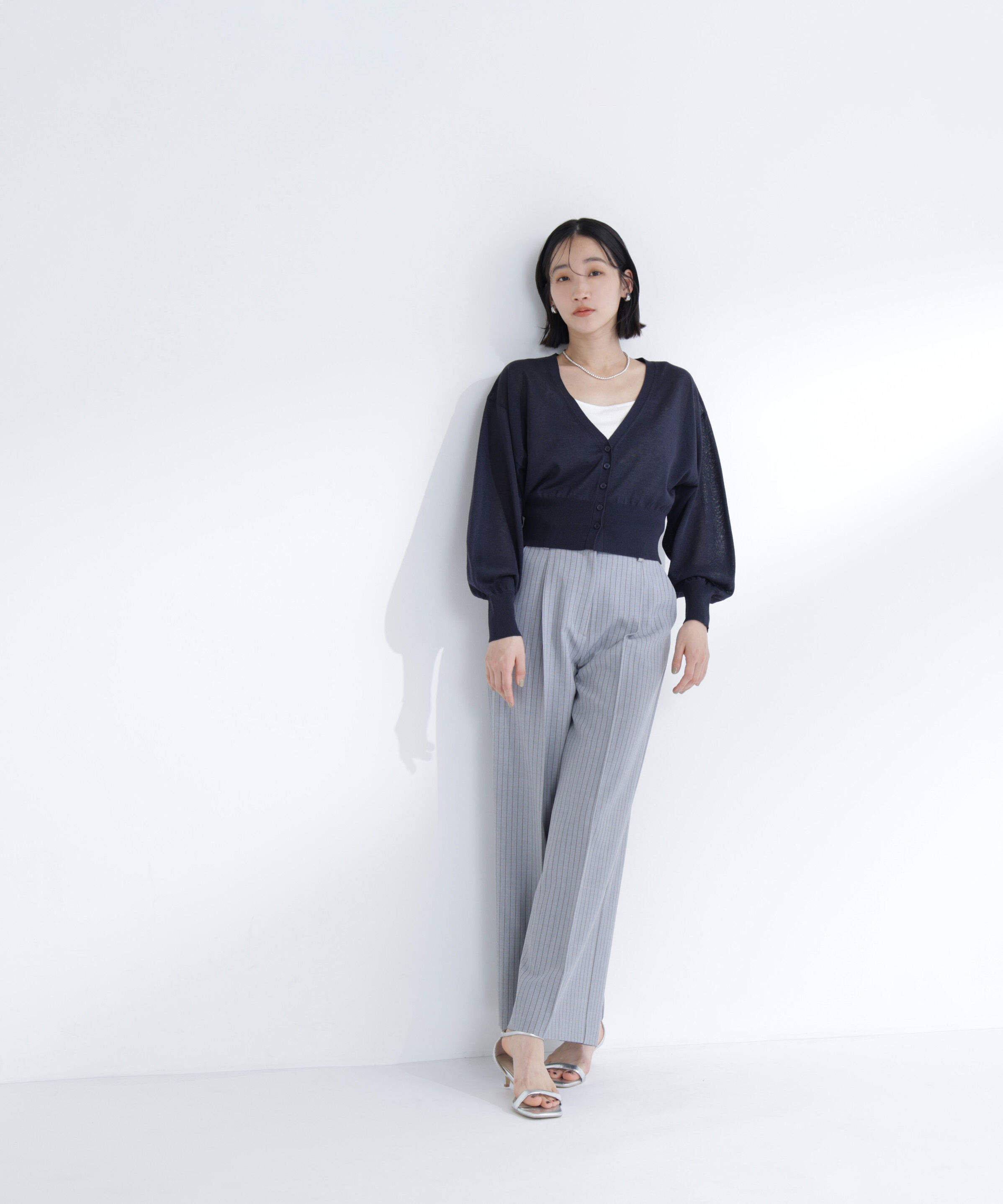  「〈ちょうど、いい服〉さらりと、涼しげ麻混カーディガン」|ニット・セーター|