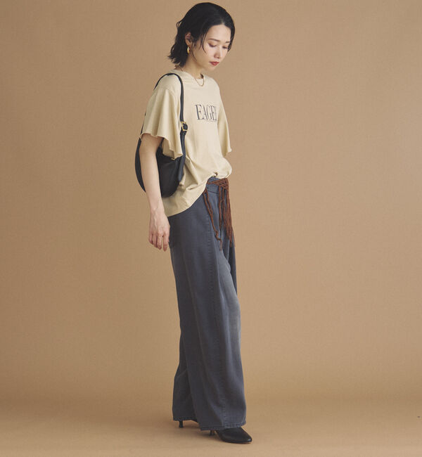 Doux archives「ラッフルプリントＴｅｅ」|Tシャツ・カットソー|