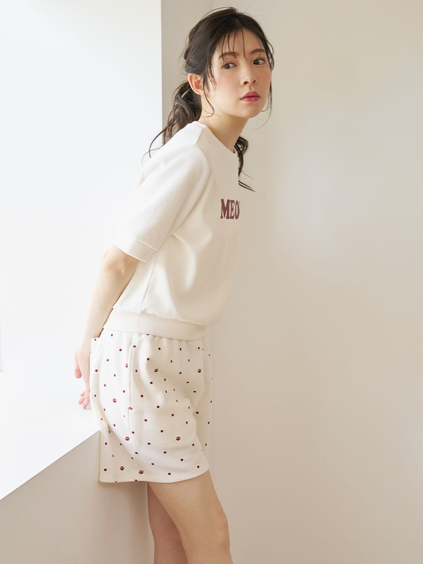 SNIDEL HOME「MEOWロゴスウェットセットアップ」|ルームウェア|