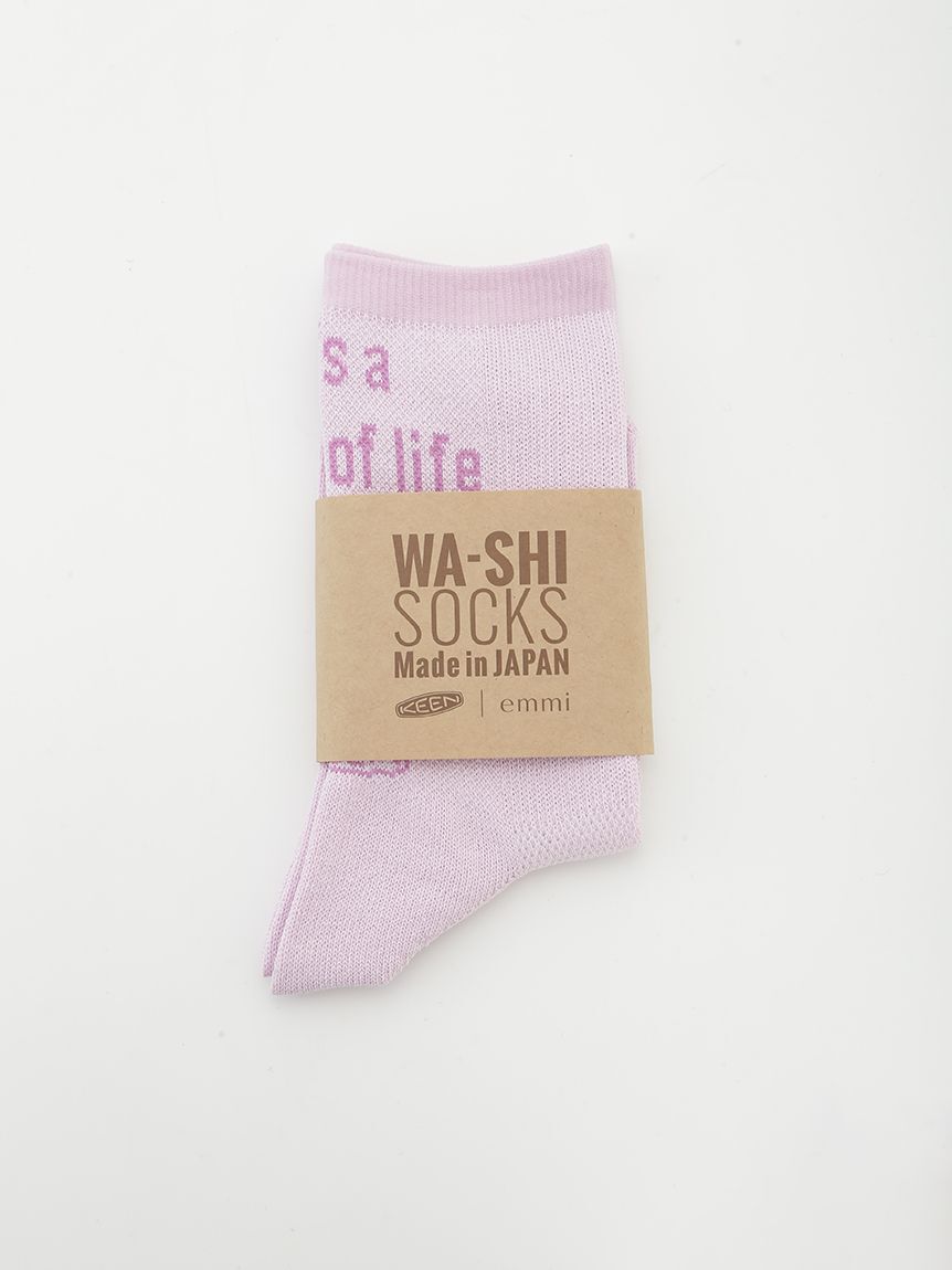 KEEN「【emmi&times;KEEN】WA-SHI SOCKS CREW」|ソックス|