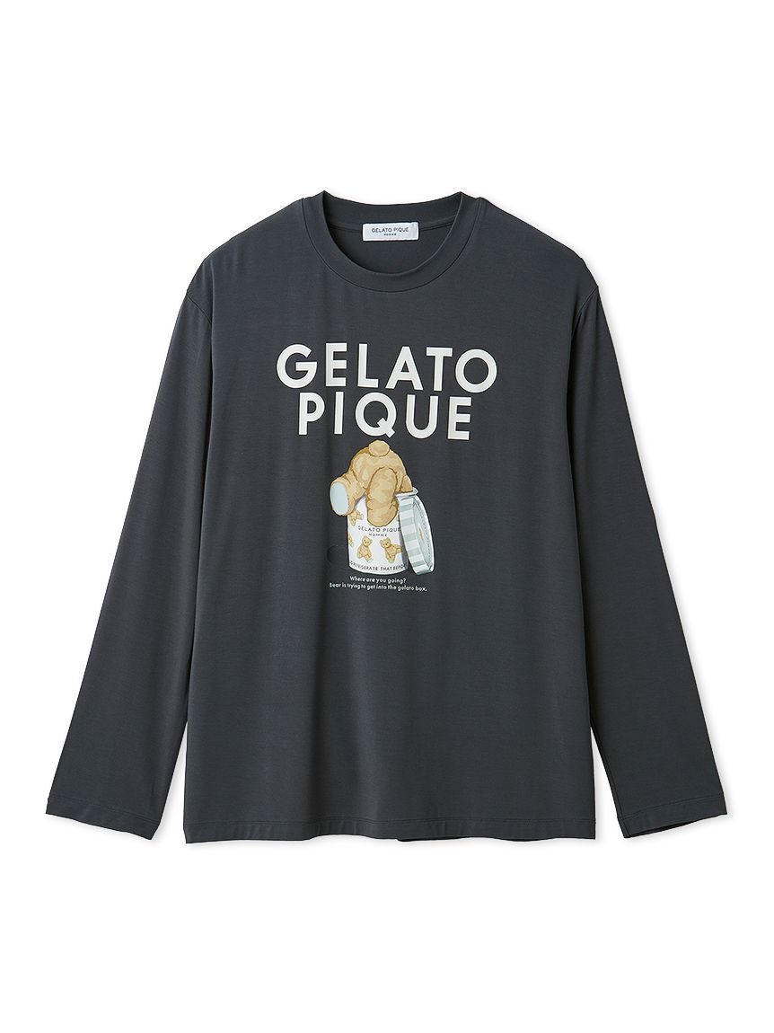 GELATO PIQUE HOMME「【HOMME】レーヨンジェラートベアプリントロンT」|ルームウェア|DGRY