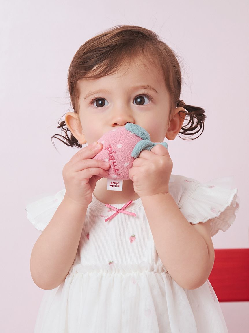 GELATO PIQUE KIDS & BABY「【ラッピング済み】【BABY】ストロベリー柄チュールロンパース&スタイSET」|その他ベビー用品|
