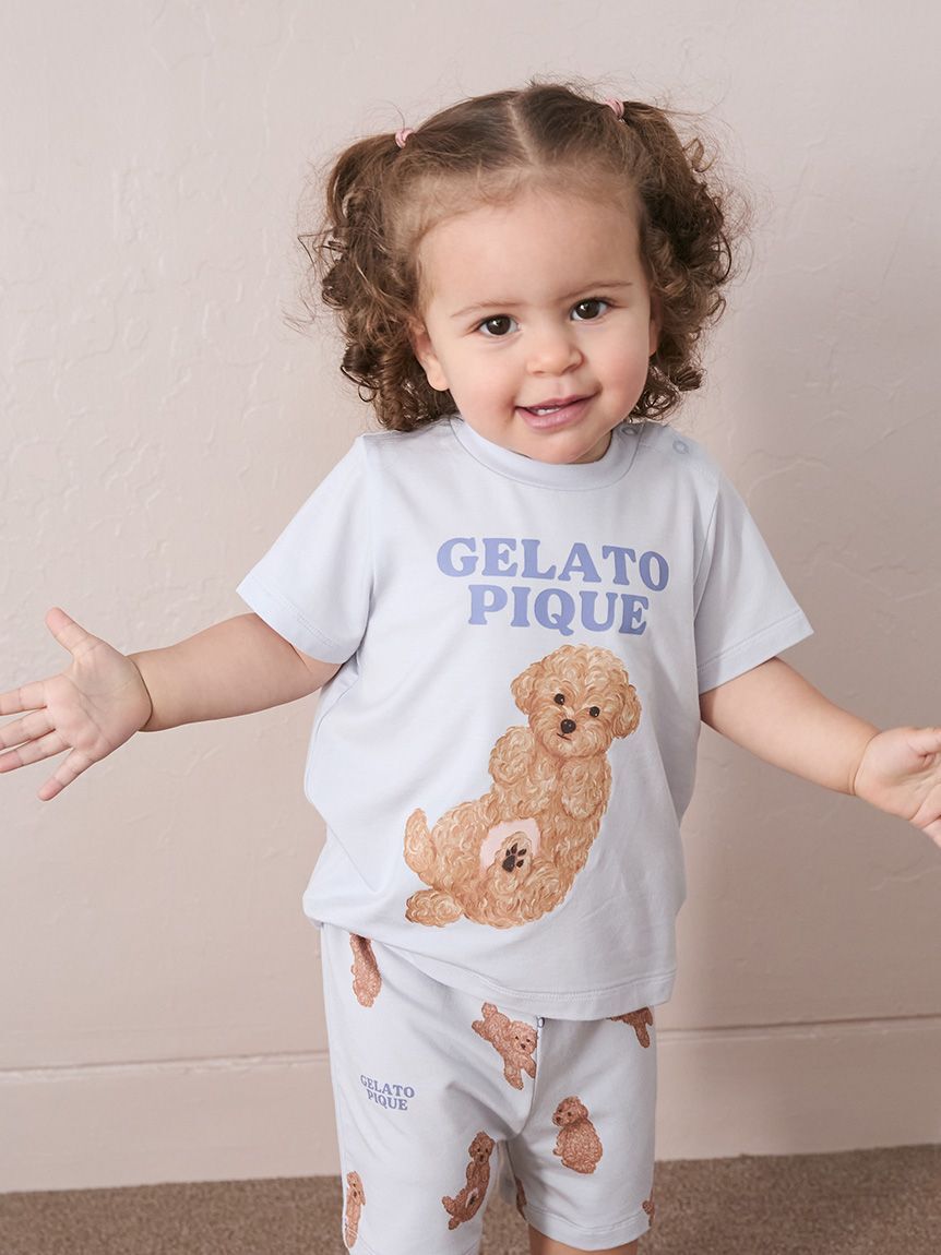 GELATO PIQUE KIDS & BABY「【ラッピング済み】【BABY】ドッグワンポイントTシャツ&ショートパンツSET」|その他ベビー用品|