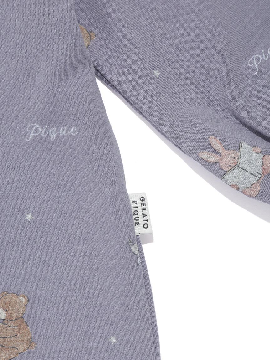 GELATO PIQUE KIDS & BABY「【BABY】おやすみアニマル柄ロンパース」|ロンパース|