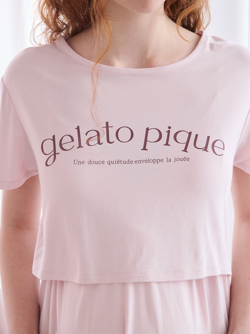GELATO PIQUE KIDS & BABY「マタニティレーヨンロゴカップインワンピ」|マタニティ・ママグッズ|