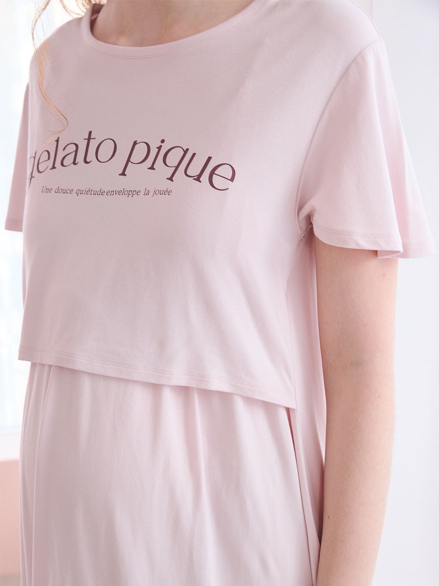 GELATO PIQUE KIDS & BABY「マタニティレーヨンロゴカップインワンピ」|マタニティ・ママグッズ|