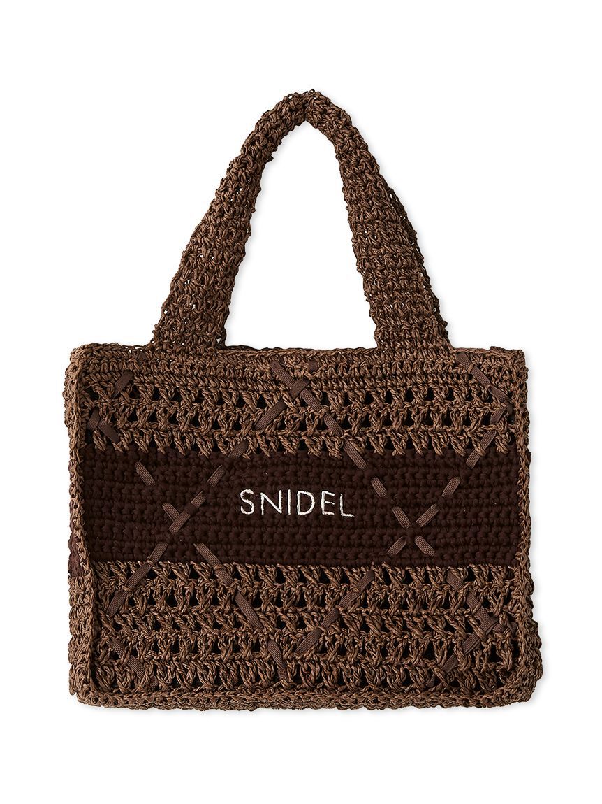 SNIDEL「ペーパークロシェトート」|トートバッグ|