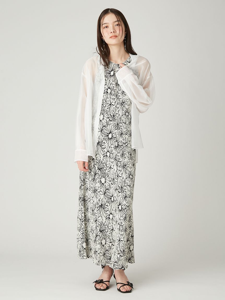 FRAY I.D「バックスリットジャガードワンピース」|ワンピース|