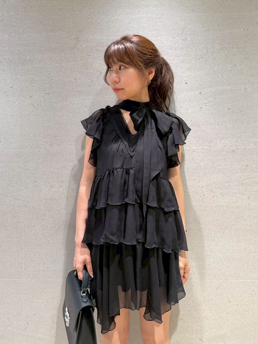 LILY BROWN「2wayピンタックフリルセットアップ」|ワンピース|