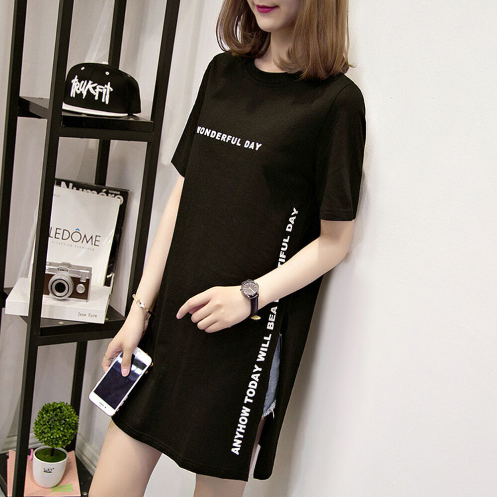BACKYARD FAMILY「Tシャツ 半袖 レディース ロング丈 通販 ロゴTシャツ 半袖Tシャツ 半袖tシャツ tシャツ」|Tシャツ・カットソー|ブラック1