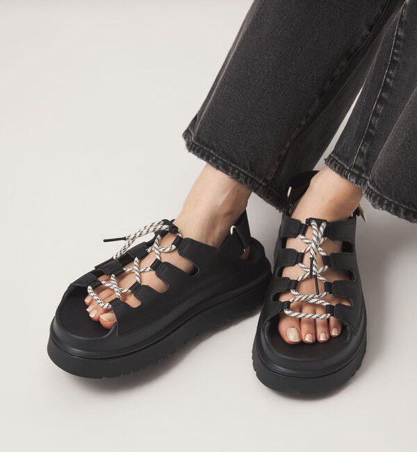 UNITED ARROWS green label relaxing「＜UGG＞ゴールデングロウ トグル サンダル」|サンダル|BLACK