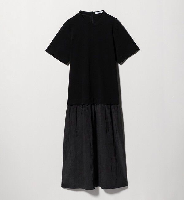 BEAUTY&YOUTH UNITED ARROWS「ドッキング ショートスリーブワンピース」|ワンピース|BLACK