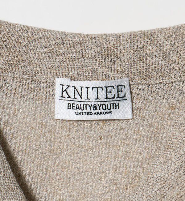 BEAUTY&YOUTH UNITED ARROWS「KNITEE リネンブレンド メリノ シャツ ウォッシャブル」|カーディガン|