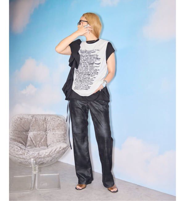 「LEE 別注 FAUX LEATHER パンツ」|その他|