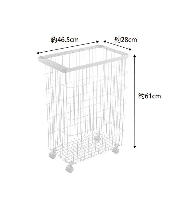 journal standard Furniture「《WEB限定》【tower/タワー】 ランドリーバスケット キャスター付き」|トイレタリー・ランドリーグッズ|