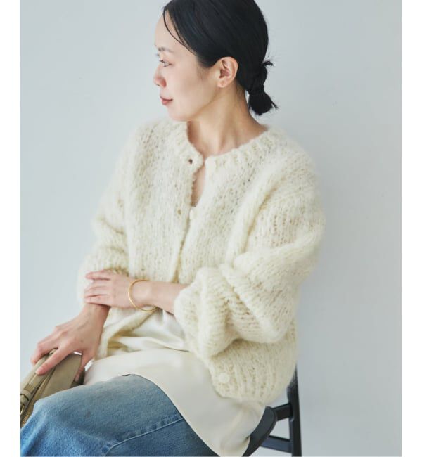 Plage「《予約》HAND KNIT ジャンボタム カーディガン」|カーディガン|ナチュラル