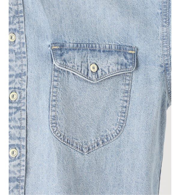 SLOBE IENA「《シリーズあり/予約》LEDENIM NOUVEAU BDU デニムシャツ」|シャツ・ブラウス|