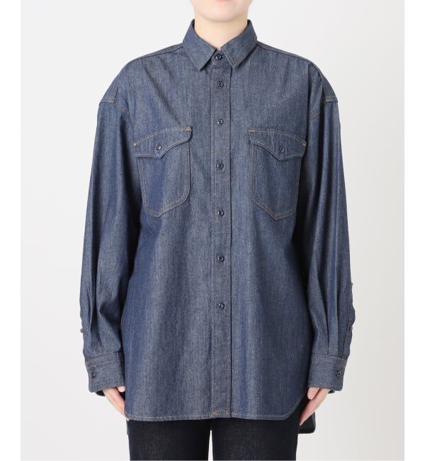 SLOBE IENA「《シリーズあり/予約》LEDENIM NOUVEAU BDU デニムシャツ」|シャツ・ブラウス|