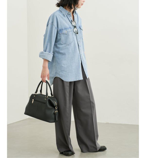 SLOBE IENA「《シリーズあり/予約》LEDENIM NOUVEAU BDU デニムシャツ」|シャツ・ブラウス|