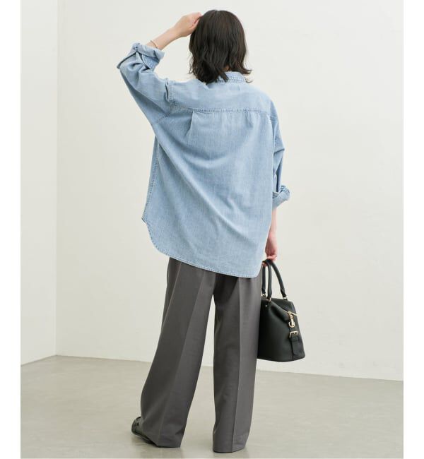 SLOBE IENA「《シリーズあり/予約》LEDENIM NOUVEAU BDU デニムシャツ」|シャツ・ブラウス|