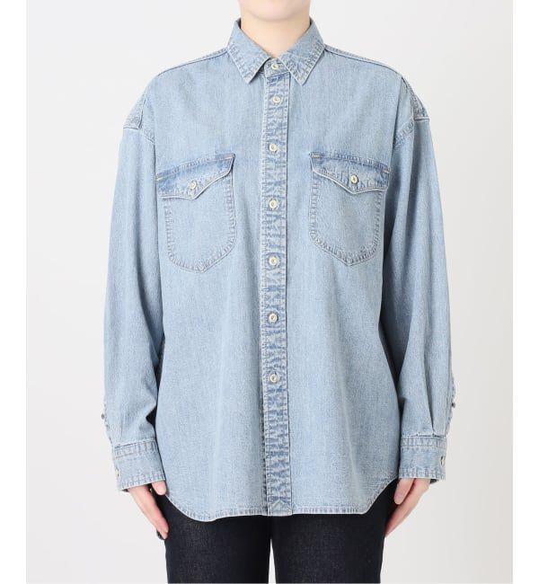 SLOBE IENA「《シリーズあり/予約》LEDENIM NOUVEAU BDU デニムシャツ」|シャツ・ブラウス|