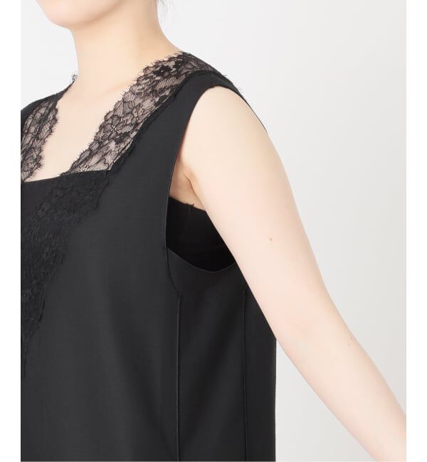 VERMEIL par iena「《一部カラーWEB限定／予約》Lace Neck オールインワン」|オールインワン|