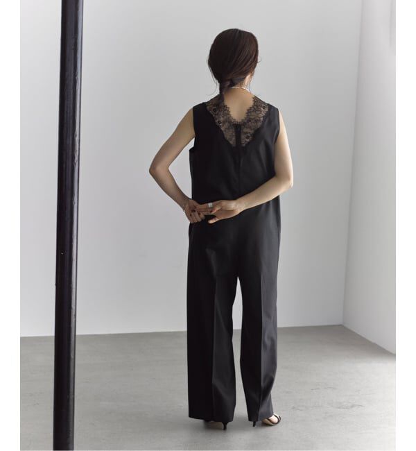 VERMEIL par iena「《一部カラーWEB限定／予約》Lace Neck オールインワン」|オールインワン|