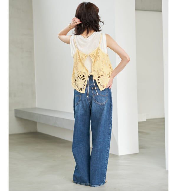 SLOBE IENA「《予約》Indiaスクエア刺繍キャミ」|キャミソール|