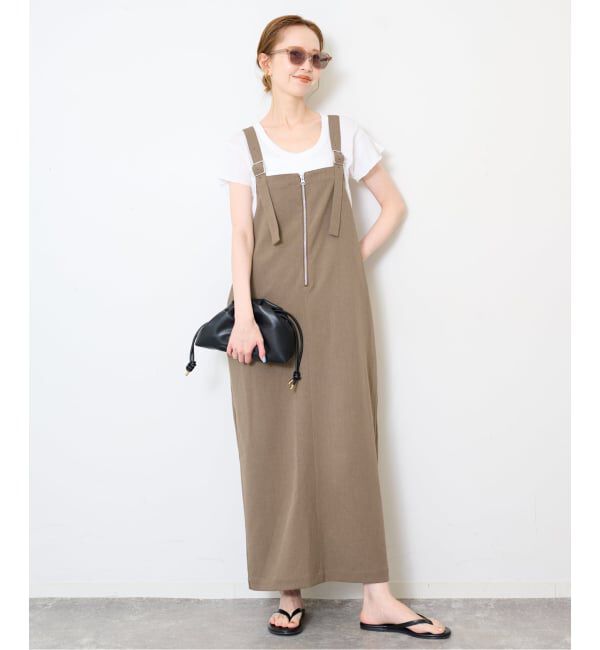 SLOBE IENA「《予約》UNIVERSAL OVERALL SLOBE別注 ジャンパースカート」|ワンピース|