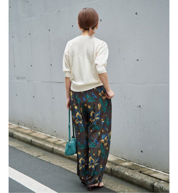 IENA「フラワープリントドロストパンツ」|その他|