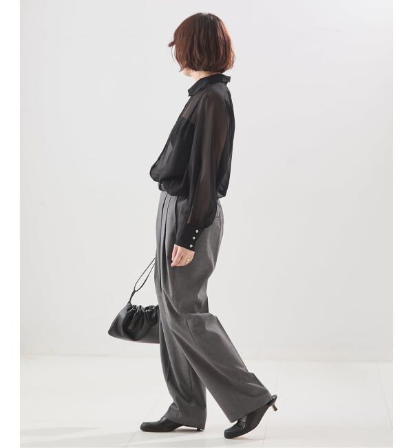 journal standard L'essage「【A PUPIL/ア ピューピル】別注 HNK RGLN BL ジョーゼットブラウス」|シャツ・ブラウス|
