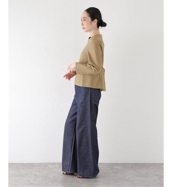 journal standard L'essage「RECTO/レクト OPEN BACK PEPLUM TOP (KHAKI BEIGE)  トップス RW26SWTP002BE」|シャツ・ブラウス|