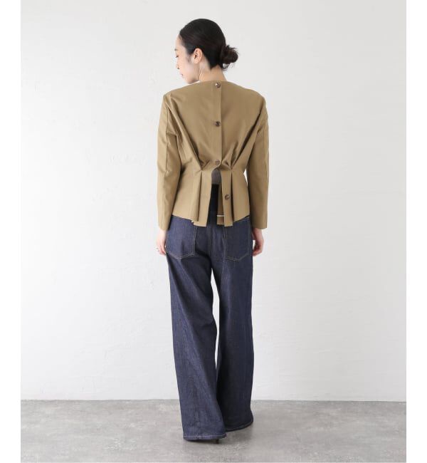 journal standard L'essage「RECTO/レクト OPEN BACK PEPLUM TOP (KHAKI BEIGE)  トップス RW26SWTP002BE」|シャツ・ブラウス|