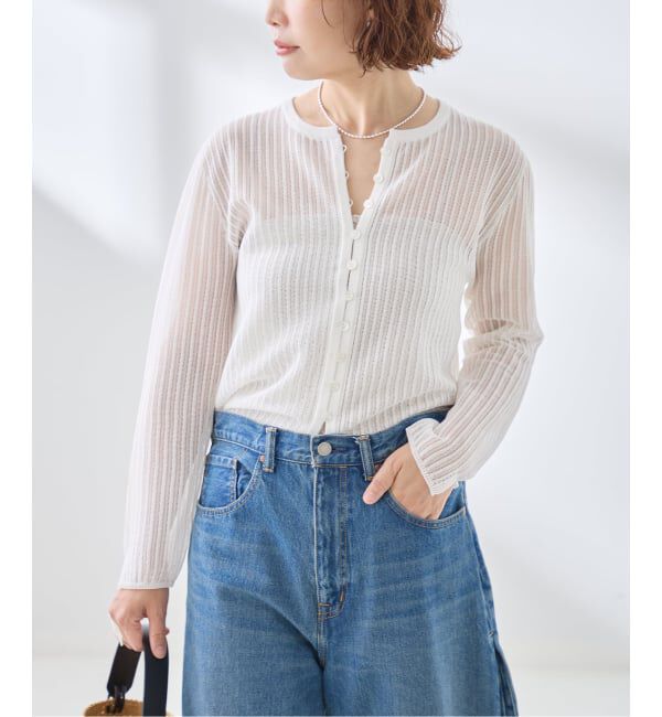 journal standard L'essage「スカシハリヌキカーディガン」|カーディガン|