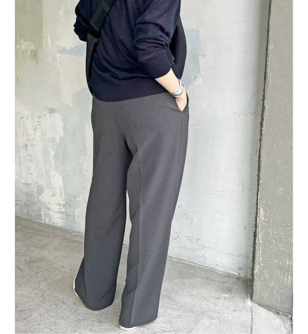 Spick and Span「≪追加≫ダブルクロスツータックパンツ」|スラックス|